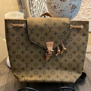 Women’s Backpack Tan w/ Dark Brown